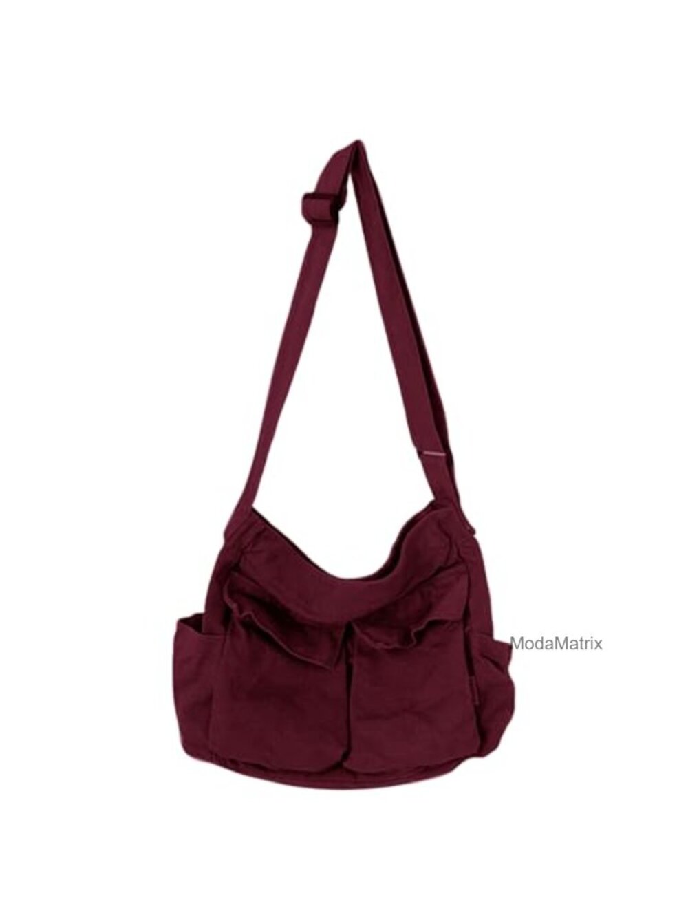 Canvas Messenger Bag Large Hobo Crossbody Shoulder Tote with Pockets